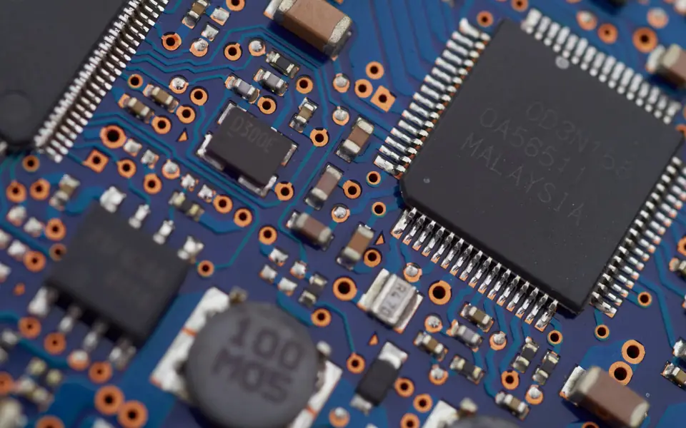 Custom sensor module on a workbench