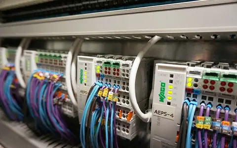Industrial PLC control panel